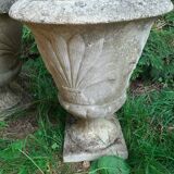 Pair of stone planter medicis