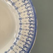 Service of 8 hollow plates Flora Rocaille Creil and Montereau