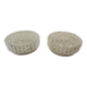 Set of 2 hammered glass ceiling lights