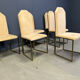 Vintage brass dining chairs by Belgochrom, 1970s