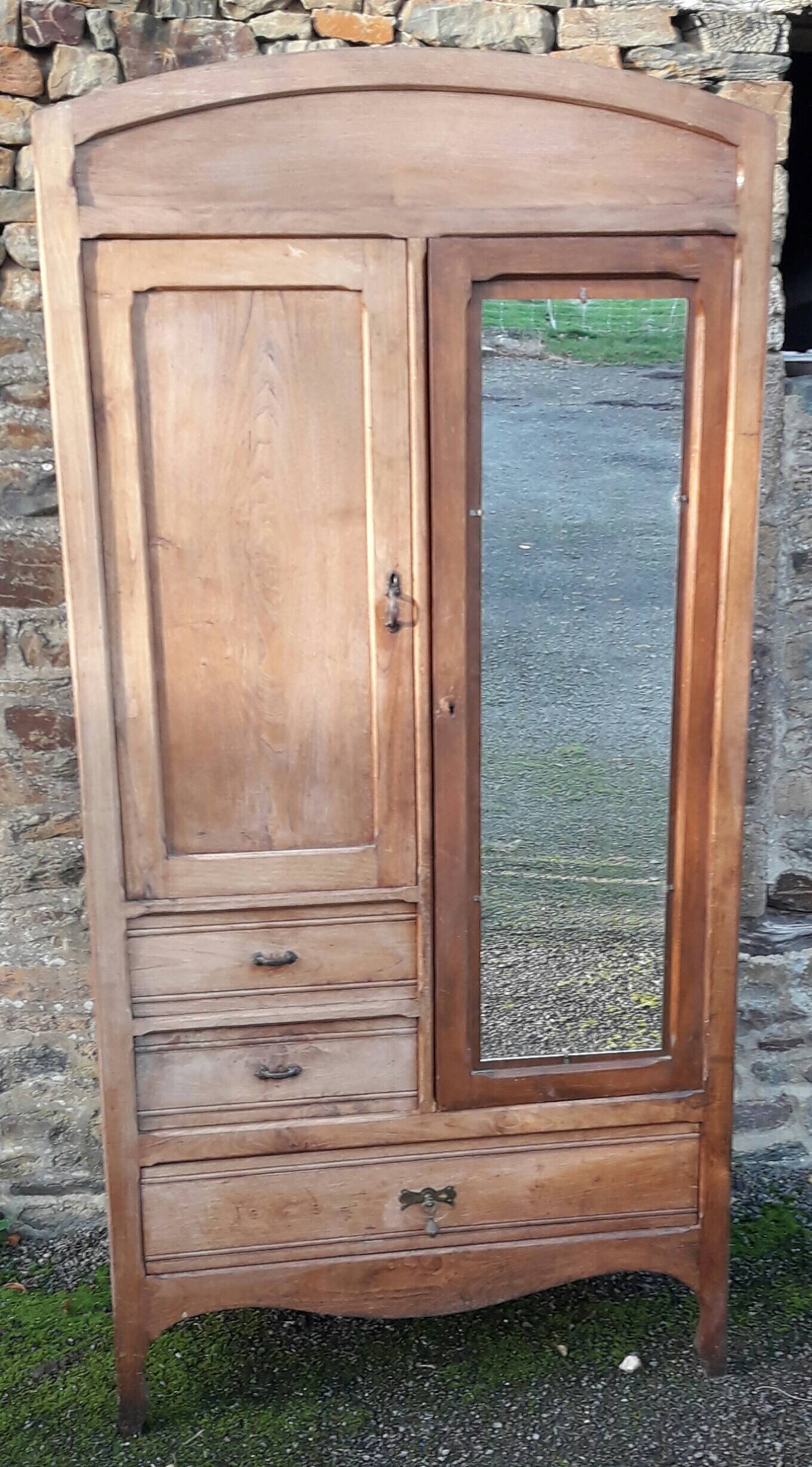 Vintage wardrobe mirror cabinet