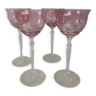 Cut crystal glasses