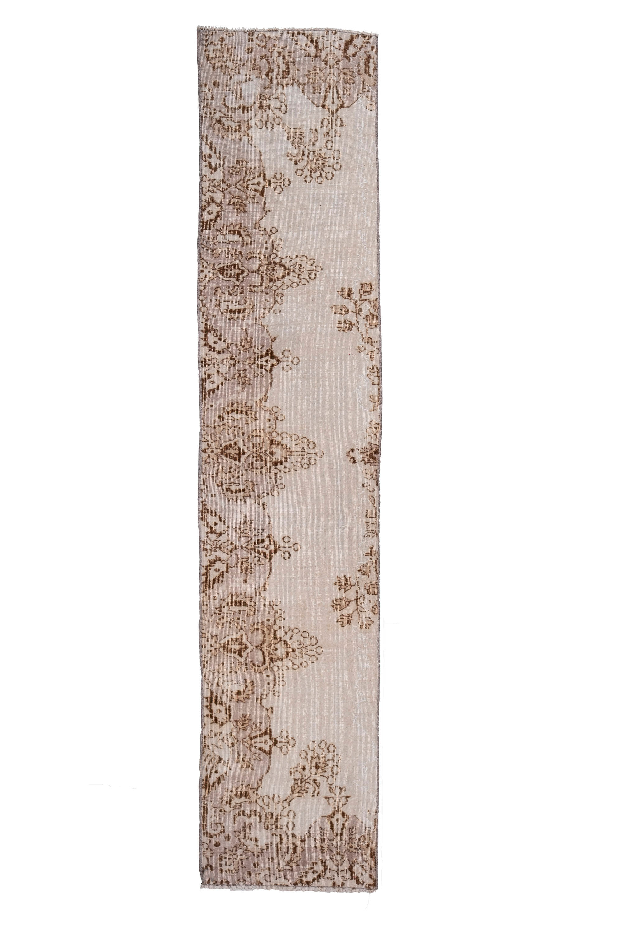 Tapis vintage turc sparta années 1970 61 x 290 cm