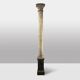 Pair of wooden columns painted to imitate marble. 1880s.