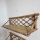 Pair of rattan shelves, 1950s/60s