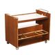 Vintage kitchen sideboard in laminate and walnut veneer, 1970s design.