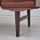 1960s, Danish double-sided, free standing desk, original condition, teak wood, drawers, sliding door