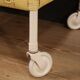 Italian service cart in wood and wicker