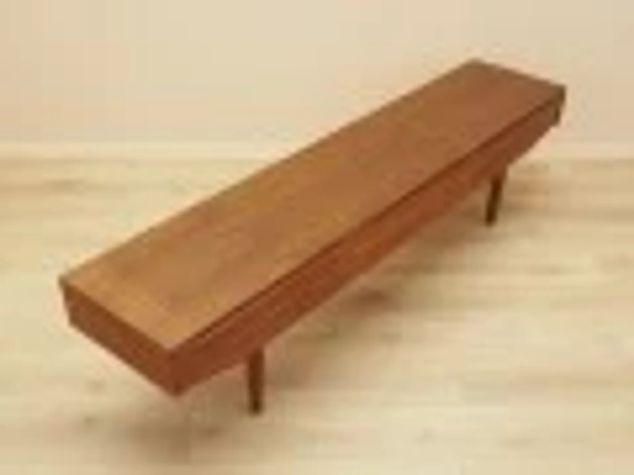 Danish teak veneer lowboard with three drawers, 1960s