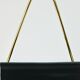 Porte-revues Carl Auböck II Midcentury, laiton et cuir noir, vintage, Autriche