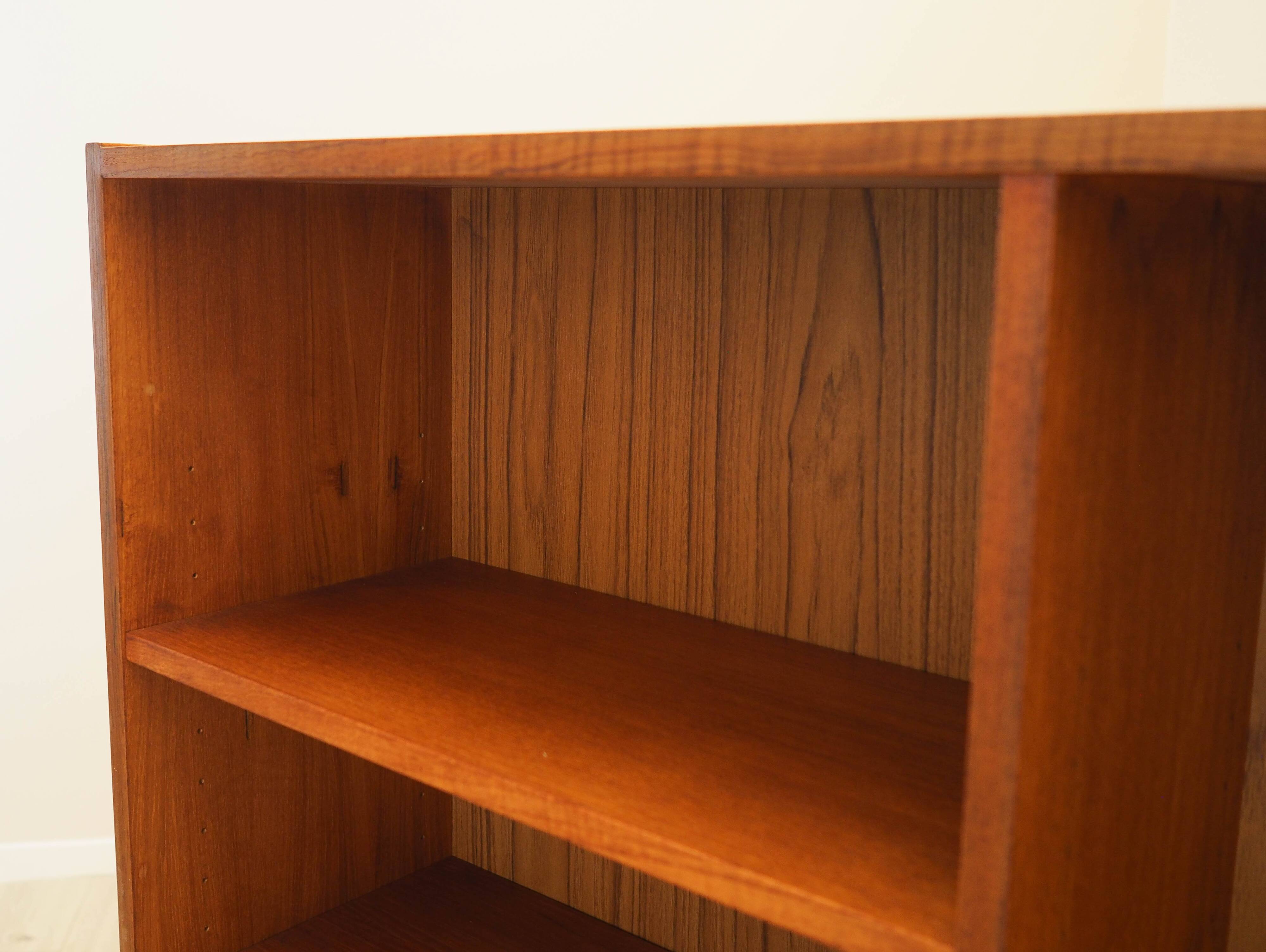 Teak bookcase, Danish design, 1970s, made in Denmark