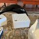 Studio Opi, White space age mod. Ikebana C ceramic vase / ashtray, Gabbiane