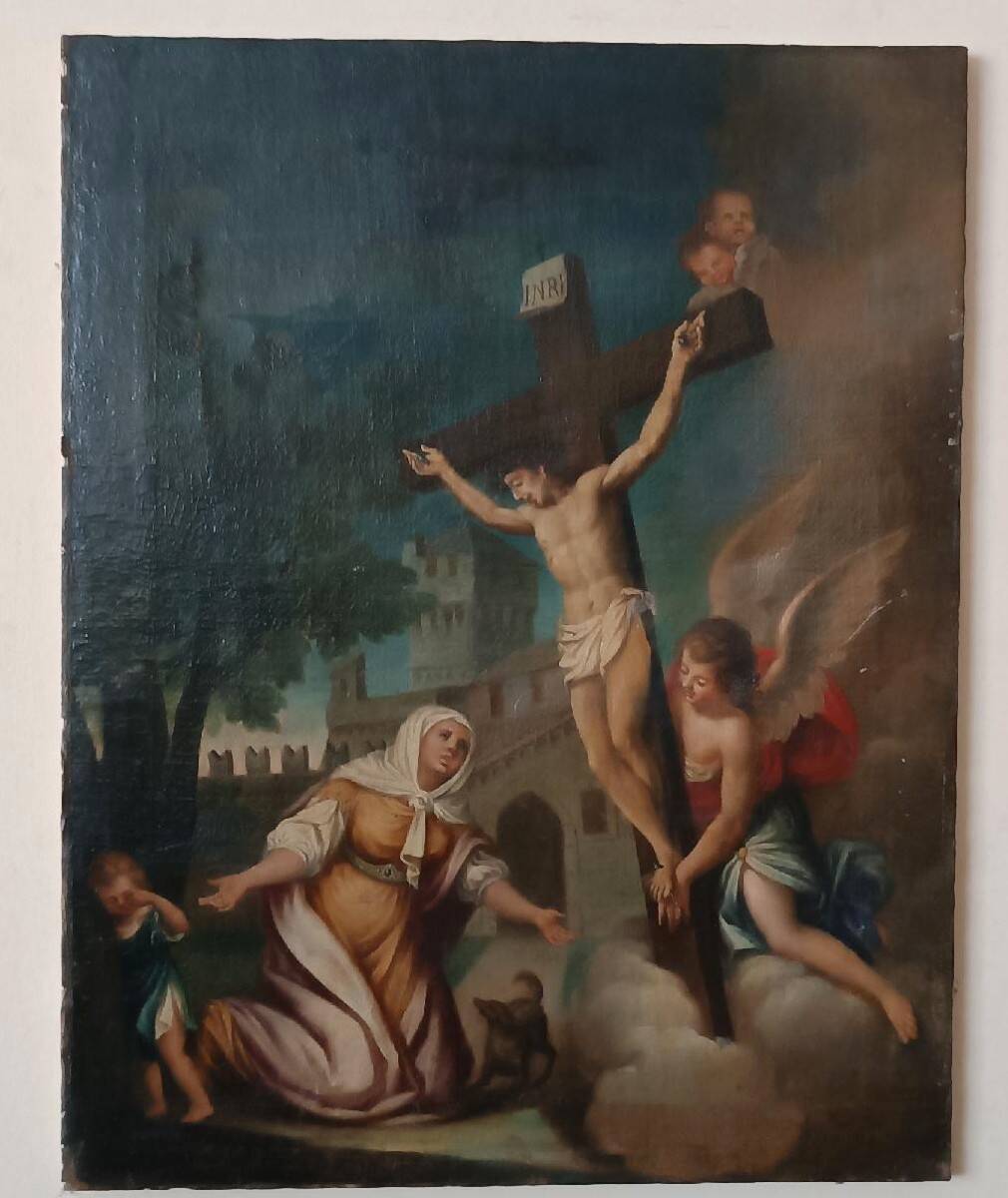 Old painting - oil on canvas - Italian school, 18th century