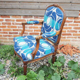 Ancien fauteuil tapissé style Louis XV