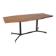 Vintage 60's table in metal and wood italian design