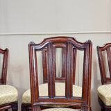 Set of Six Louis XVI Style Oak Chairs