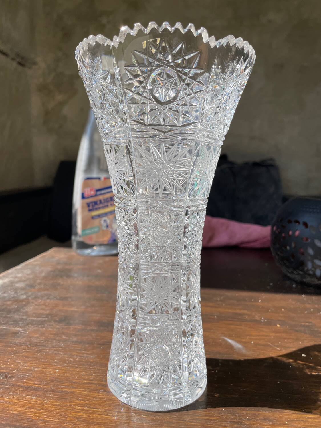 Vintage Bohemian Crystal Vase