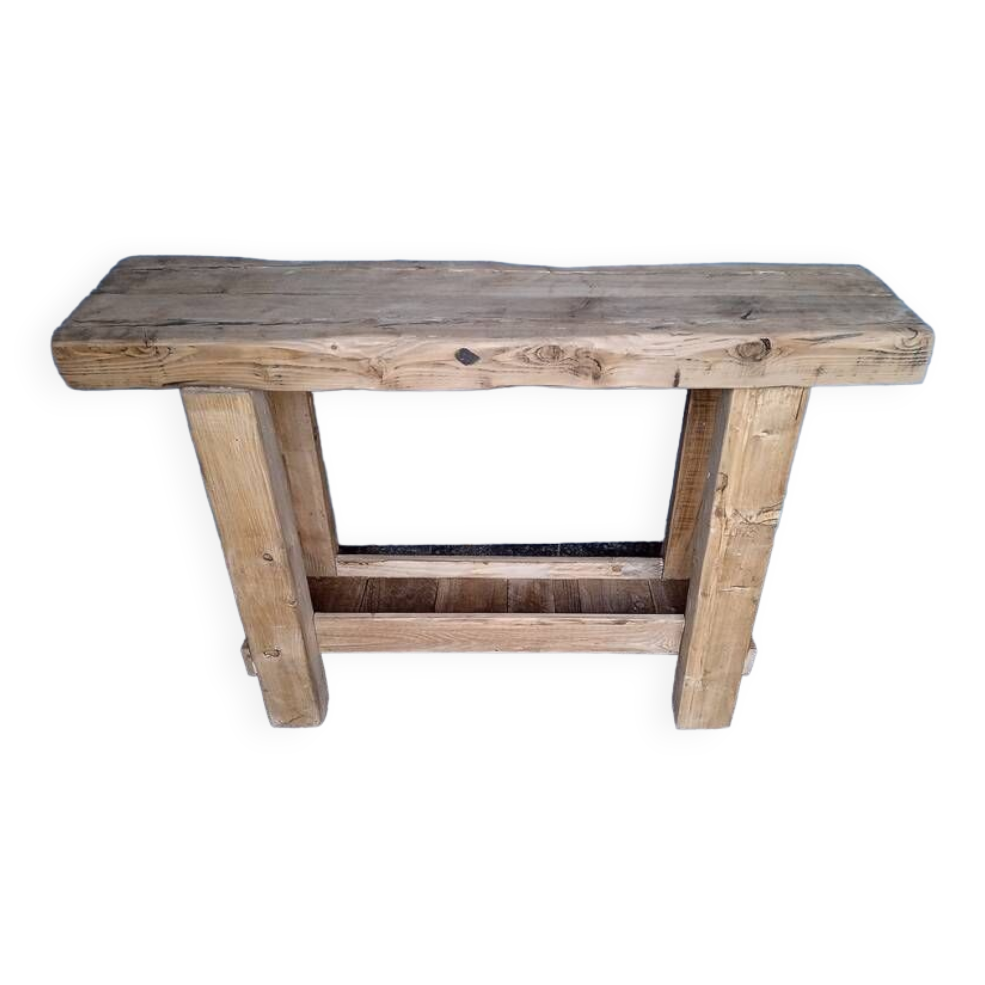 Brutalist console 120 cm solid wood