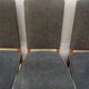 8 vintage chairs lined grey black