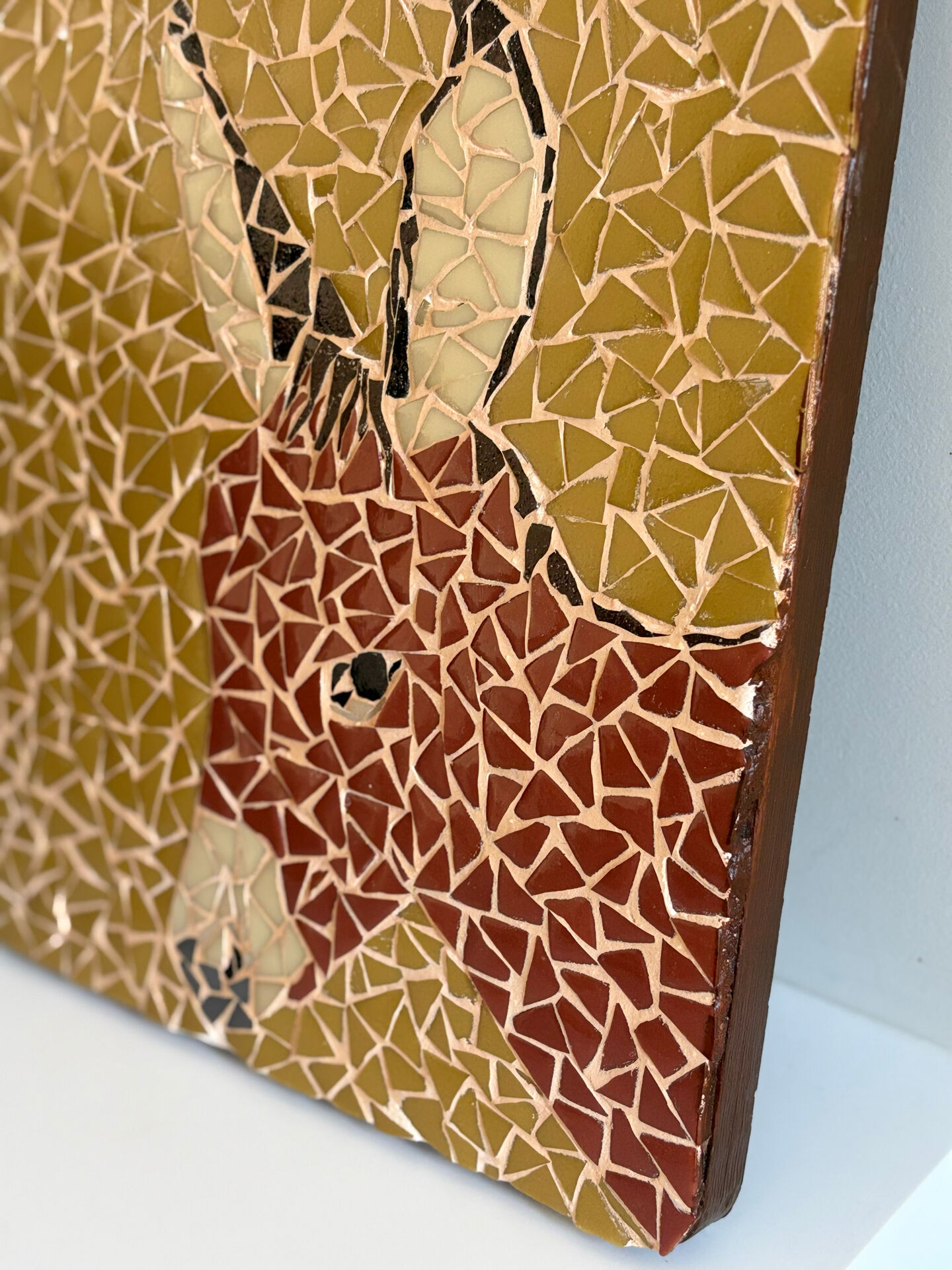 Vintage decorative mosaic chopping board