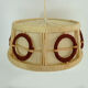 Scandinavian GDR wool en wooden hanging