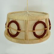 Scandinavian GDR wool en wooden hanging