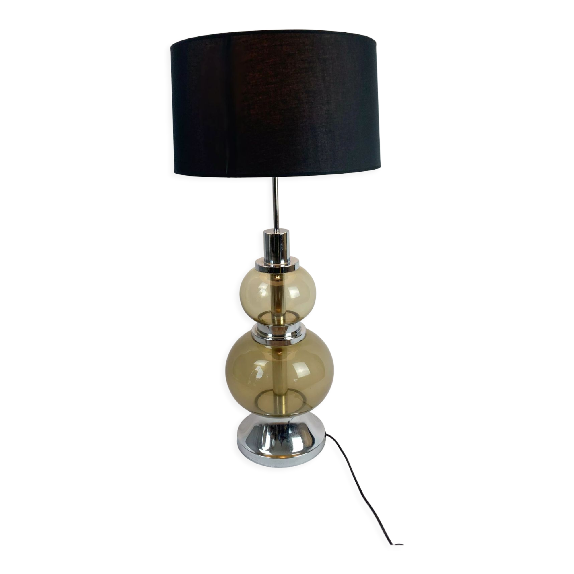 Lamp foot Glass and metal balls