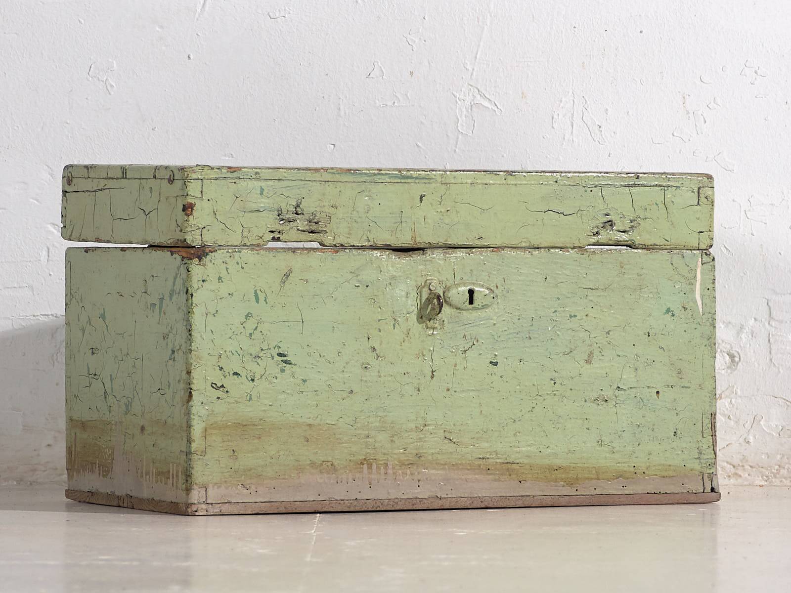 Antique Mint Green Chest (c.1920) #5