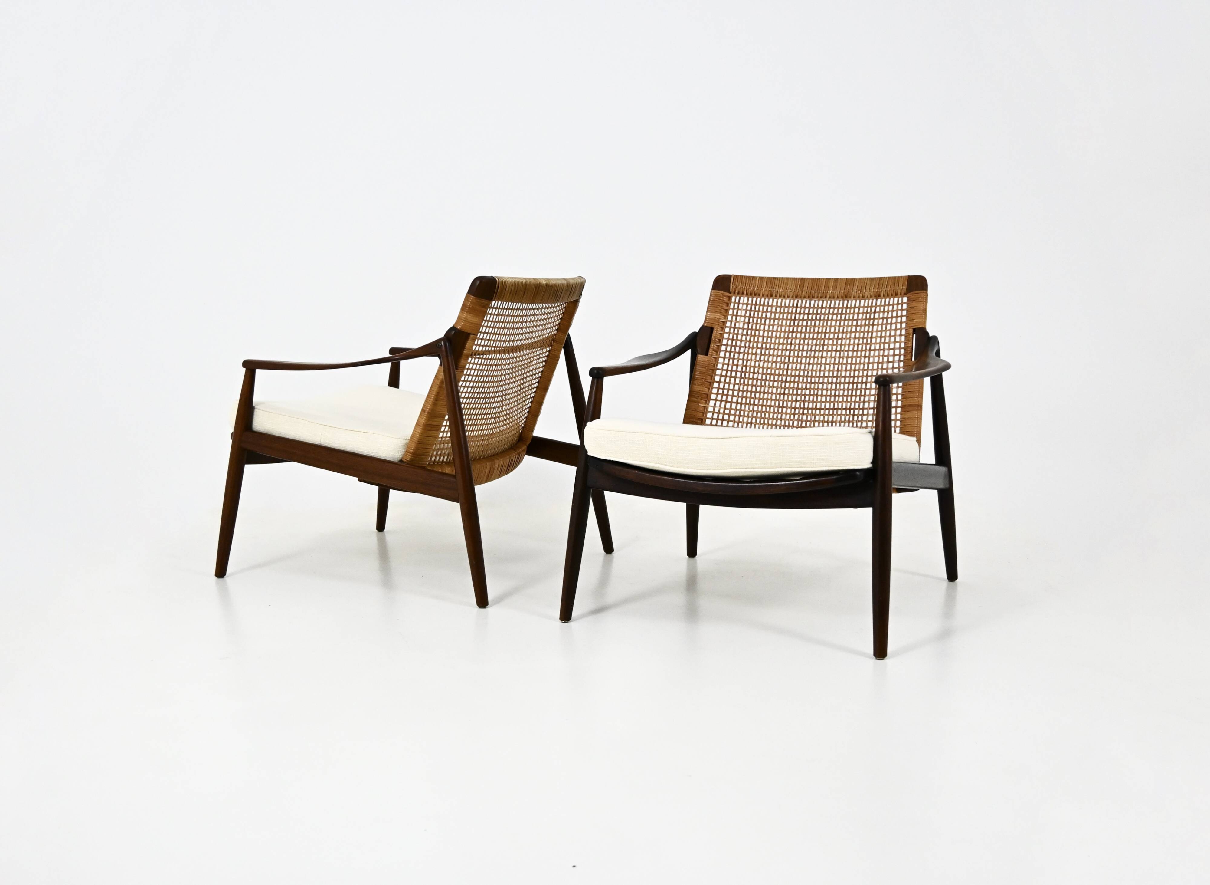 Paire de Fauteuils « Modèle 400 » de Hartmut Lohmeyer pour Wilkhahn, 1950s