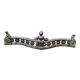 Barre de cheminée en bronze XIXe siècle
