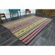 1970s Vintage Turkish Oushak Handmade Wool Cotton Yellow Area Rug 185x267