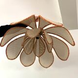 Flower suspension in rattan canning from the 70s