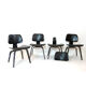 Ensemble de 4 chaises DCW par Charles & Ray Eames édition Hermann Miller USA