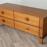 Vintage low teak sideboard, 1970