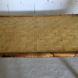 Vintage rattan table