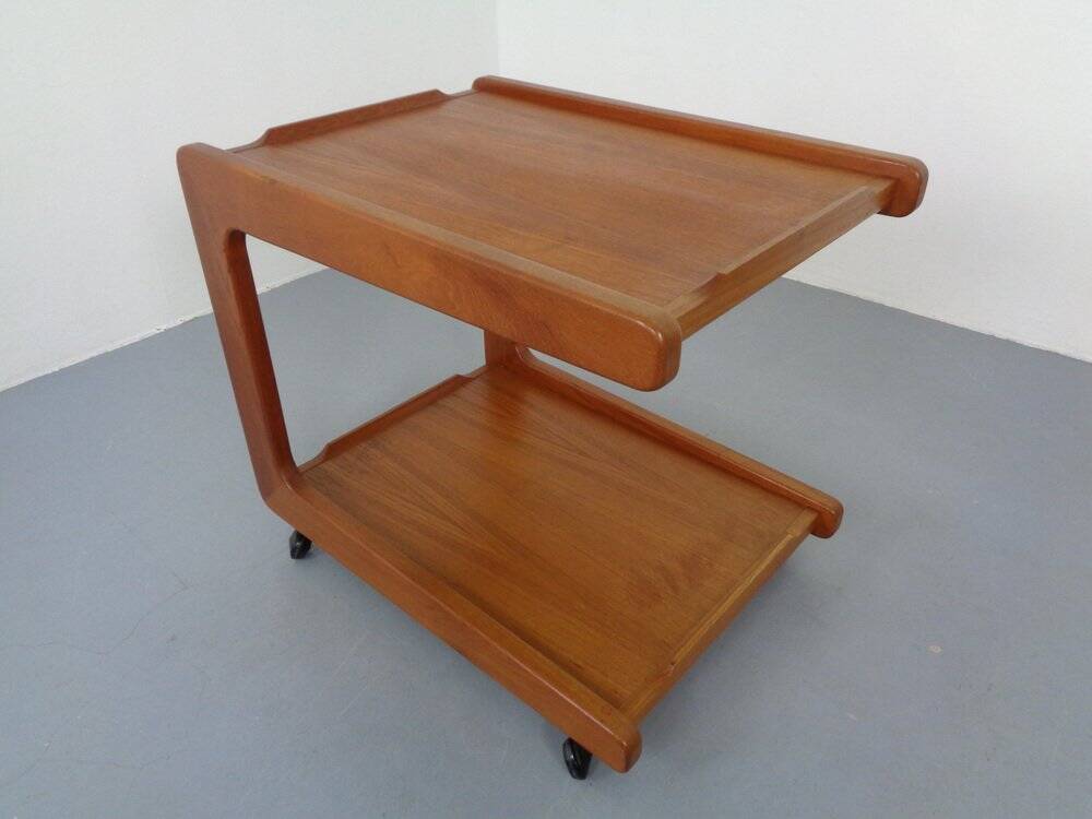 Danish Teak Serving Cart, 1960s