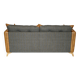 Leather Harris Tweed sofa made in England.