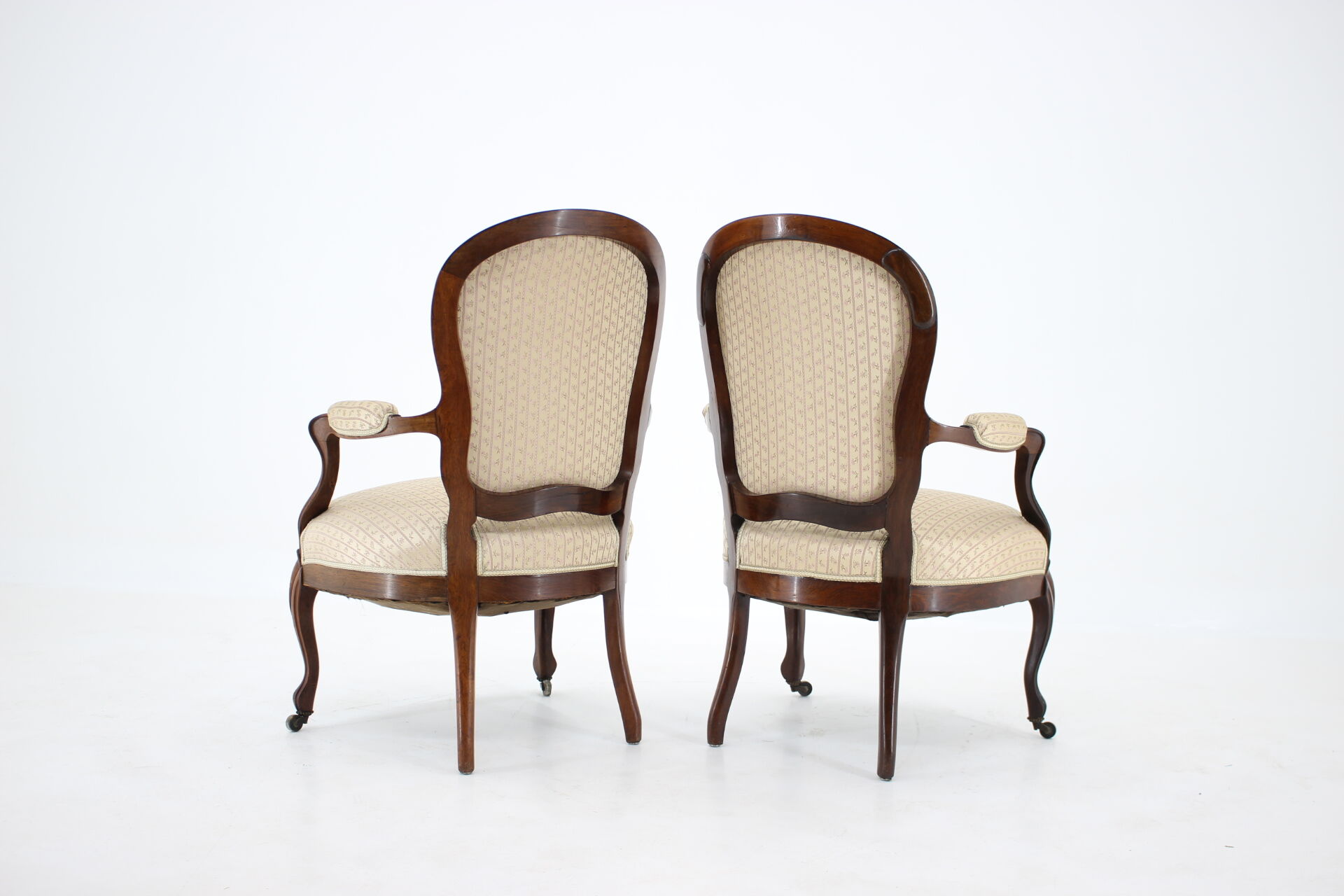 Pair of original danish rococo chairs 1900s