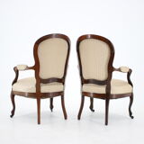 Pair of original danish rococo chairs 1900s