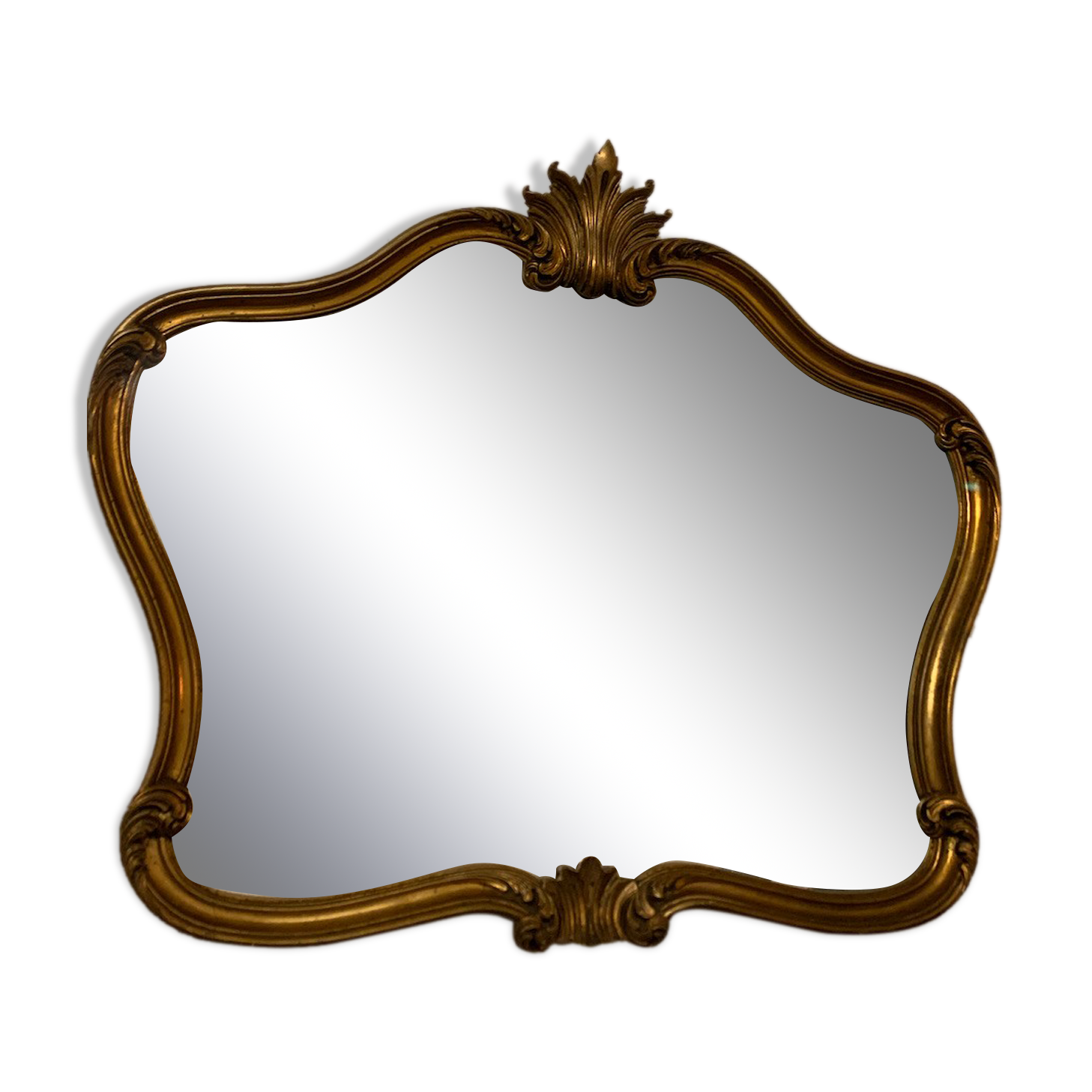 Miroir baroque large à la coquille 69x80cm