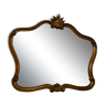 Wide baroque mirror with shell 69x80cm