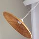 Vintage wicker hanging lamp