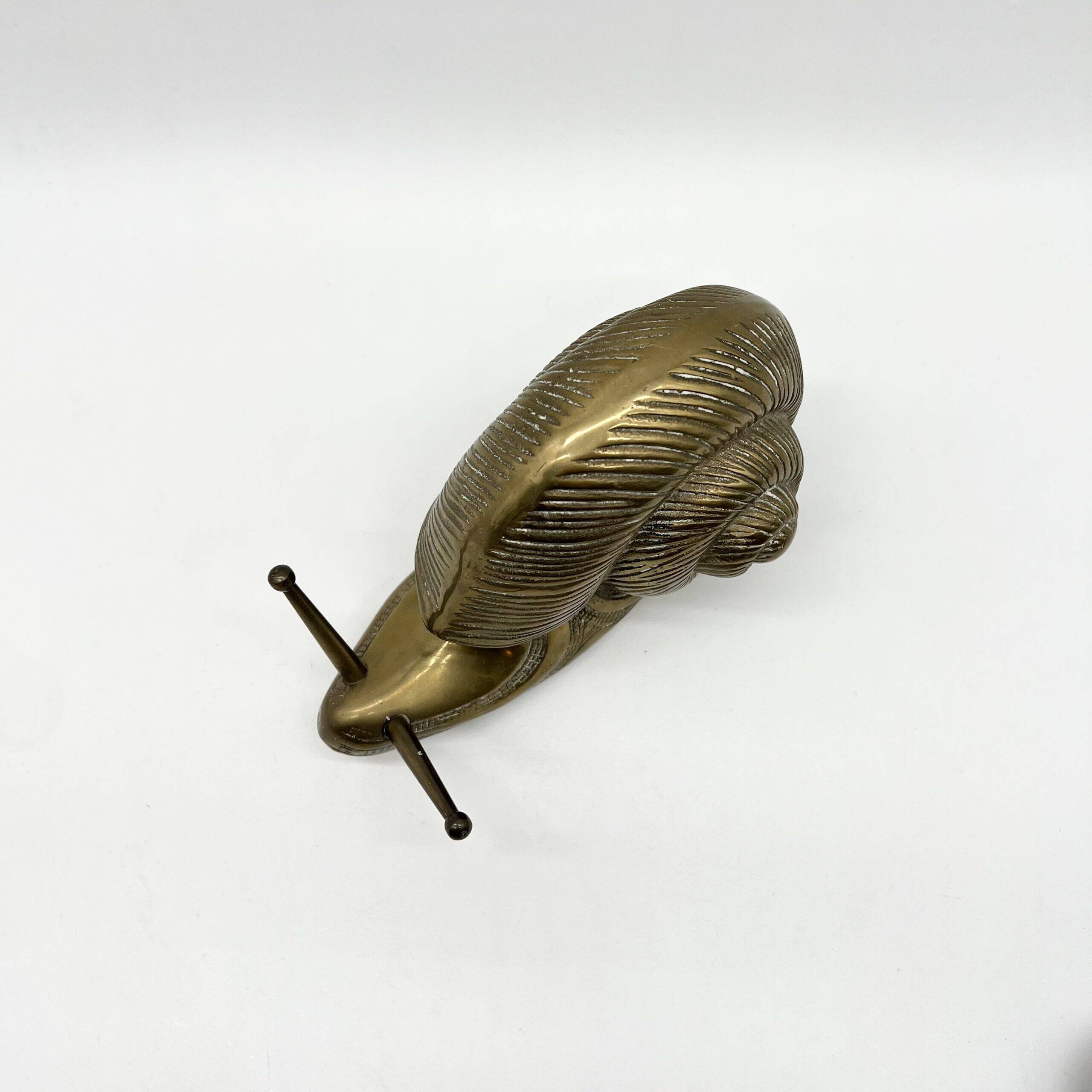 "XXL" brass snail – Germany, 1970s