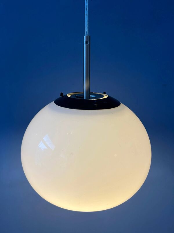 Petite suspension champignon Space Age blanche