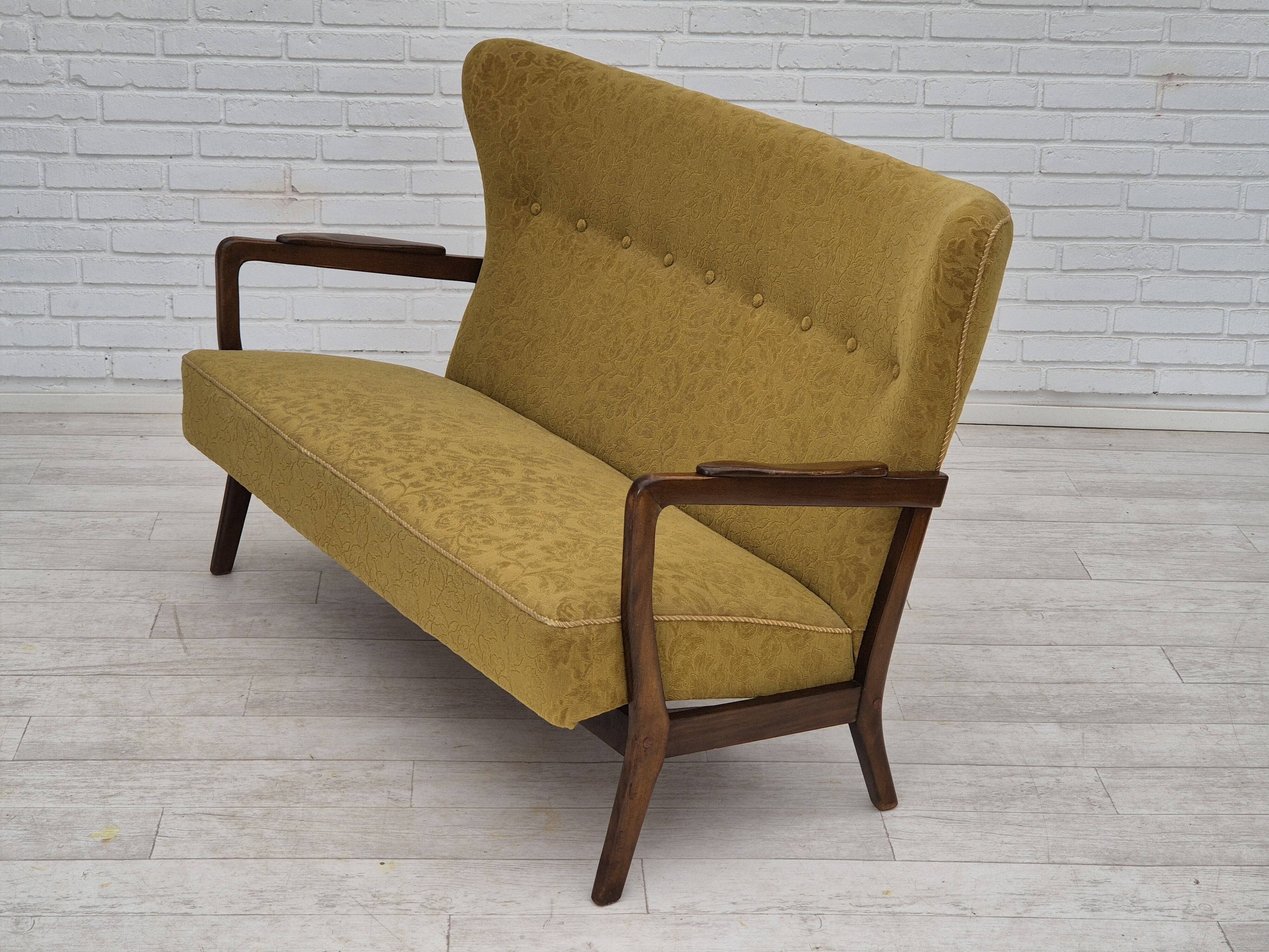 1960s, Danish 2 seater sofa by Søren Hansen for Fritz Hansen, original condition.