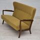 Années 1960, canapé danois 2 places de Søren Hansen pour Fritz Hansen, état d'origine.
