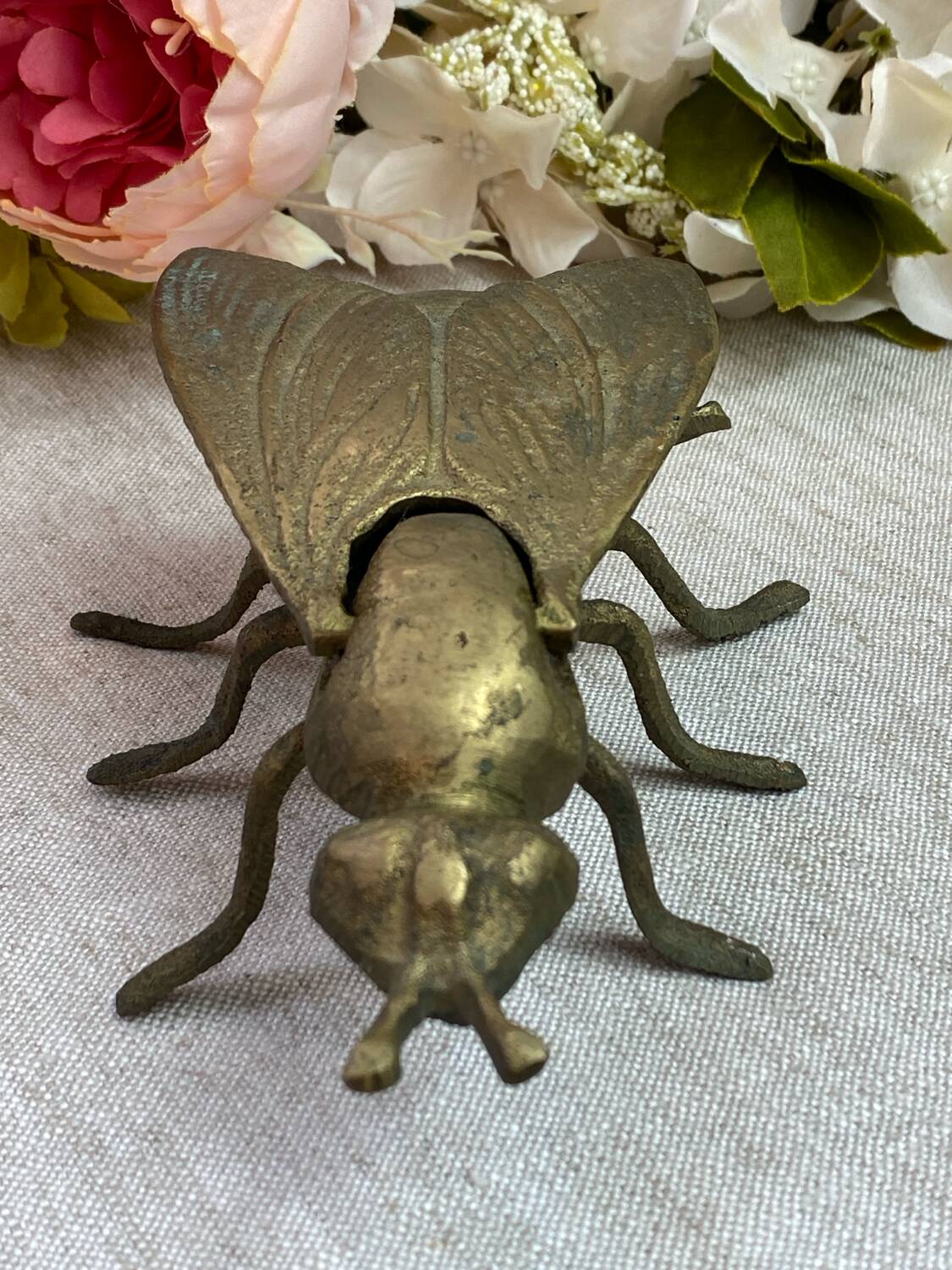 Brass fly ashtray