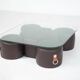 Coffee Table and 4 Stools by Guido Faleschini, Leather, 1970s