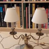 Old brass girandole lamp 2 lights