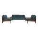 Ensemble salon en teck scandinave, années 1970, ensemble de 3